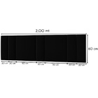 Cabeceira Estofada Iluminação Led Stella King Size 200 Cm Vel