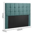 Cabeceira Estofada Julia 1,40 Casal Veludo Star Confort