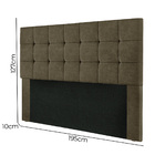 Cabeceira Estofada Julia Casal King Size 195 Cm Para Cama Box