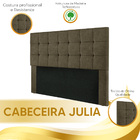 Cabeceira Estofada Julia Casal King Size 195 Cm Para Cama Box