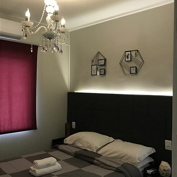 Cabeceira Estofada King 13 Blocos Não É Segredo Linho Chumbo