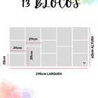 Cabeceira Estofada King 13 Blocos Não É Segredo Suede Liso Be