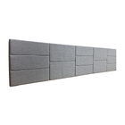 Cabeceira Estofada King 13 Blocos Não É Segredo Veludo Cinza