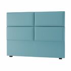 Cabeceira Estofada King 195 Cm Bia A01 Suede Azul Turquesa