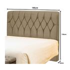 Cabeceira Estofada King 195 Cm Bolívia A01 Suede Capuccino