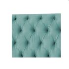 Cabeceira Estofada King 195 Cm Jade Suede Azul Tiffany