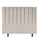 Cabeceira Estofada King 195cm Cora Suede Bege - D A Decor