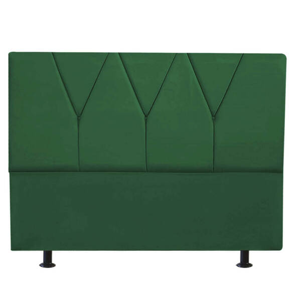 Cabeceira Estofada King 195cm Jade Courino Verde - D A Decor