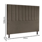 Cabeceira Estofada King 195cm Veludo Nanda Js Móveis