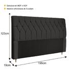 Cabeceira Estofada King 198cm Multimóveis Cr35080