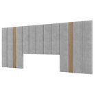 Cabeceira Estofada King 300cm   Freijó