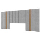 Cabeceira Estofada King 300cm   Freijó