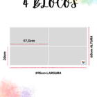 Cabeceira Estofada King 4 Blocos Não É Segredo Facto Bege 195