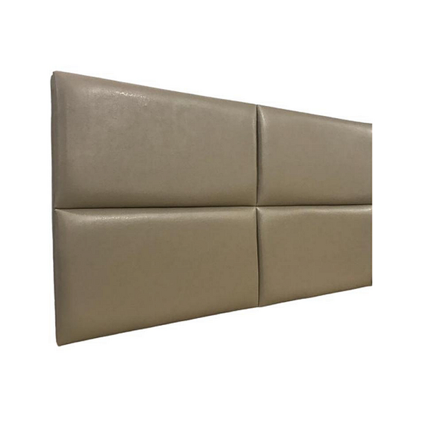 Cabeceira Estofada King 4 Blocos Não É Segredo Facto Marrom E