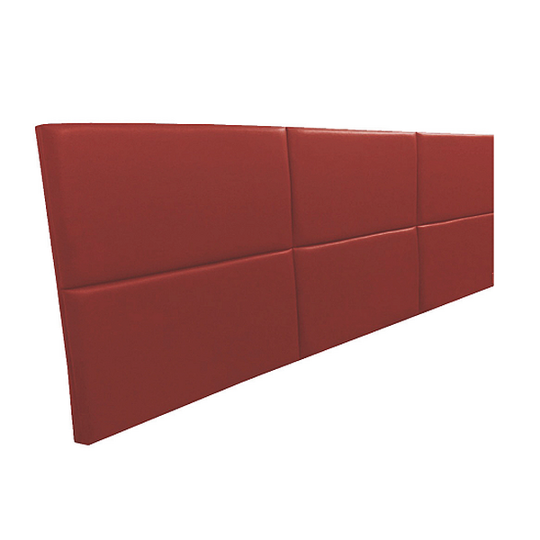 Cabeceira Estofada King 6 Blocos Não É Segredo Courvin Vermel