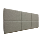 Cabeceira Estofada King 6 Blocos Não É Segredo Linho Cinza Cl