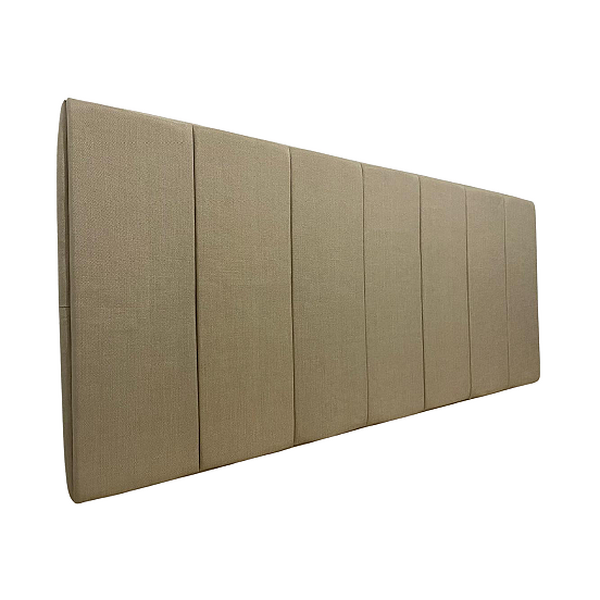 Cabeceira Estofada King 7 Blocos Não É Segredo Linho Bege 195