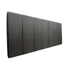 Cabeceira Estofada King 7 Blocos Não É Segredo Linho Chumbo 1