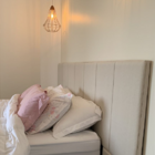 Cabeceira Estofada King 7 Blocos Não É Segredo Linho Cru 195x