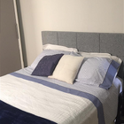 Cabeceira Estofada King 8 Blocos Não É Segredo Cinza Claro 19