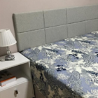 Cabeceira Estofada King 8 Blocos Não É Segredo Linho Cinza Cl