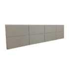 Cabeceira Estofada King 8 Blocos Não É Segredo Linho Cinza Cl