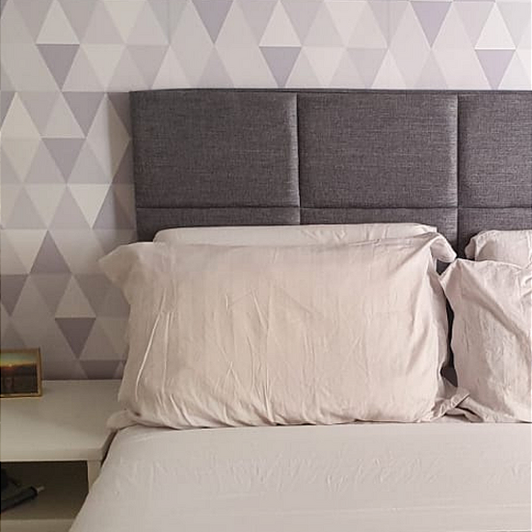 Cabeceira Estofada King 8 Blocos Não É Segredo Veludo Austin