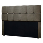 Cabeceira Estofada King Size Com Strass Mila 1,95 Suede Amass