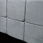 Cabeceira Estofada King Size Com Strass Mila 1,95 Suede Amass