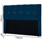 Cabeceira Estofada King Size Com Strass Mila 1,95 Veludo Star