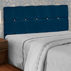 Cabeceira Estofada King Size Com Strass Mila 1,95 Veludo Star