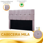 Cabeceira Estofada King Size Com Strass Mila 1,95 Veludo Star