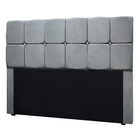 Cabeceira Estofada King Size Com Strass Mila 1 95 Suede Amass