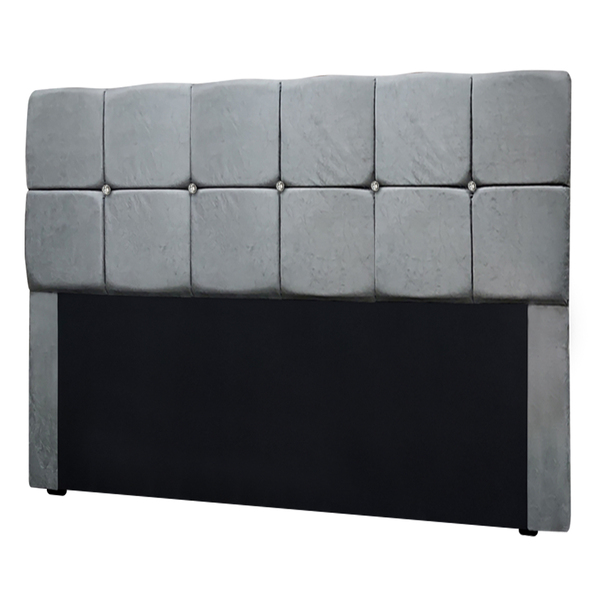 Cabeceira Estofada King Size Com Strass Mila 1 95 Suede Amass