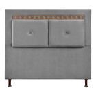 Cabeceira Estofada King Size Toronto Veludo 1,95 Star Confort