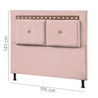 Cabeceira Estofada King Size Toronto Veludo 1,95 Star Confort