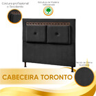 Cabeceira Estofada King Size Toronto Veludo 1,95 Star Confort