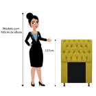 Cabeceira Estofada Lady 100 Cm Solteiro Com Capitonê Suede Am