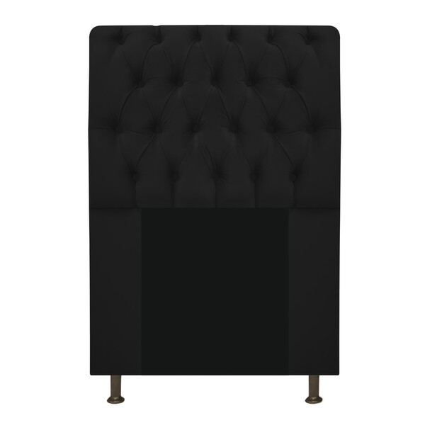 Cabeceira Estofada Lady 100 Cm Solteiro Com Capitonê Suede Pr