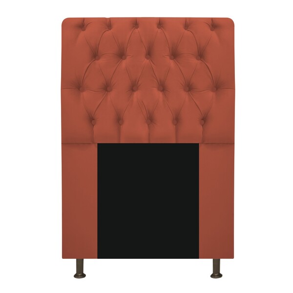 Cabeceira Estofada Lady 100 Cm Solteiro Com Capitonê Suede Te