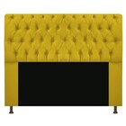 Cabeceira Estofada Lady 140 Cm Casal Com Capitonê  Suede Amar