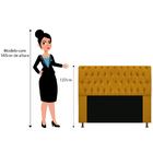 Cabeceira Estofada Lady 140 Cm Casal Com Capitonê  Suede Most