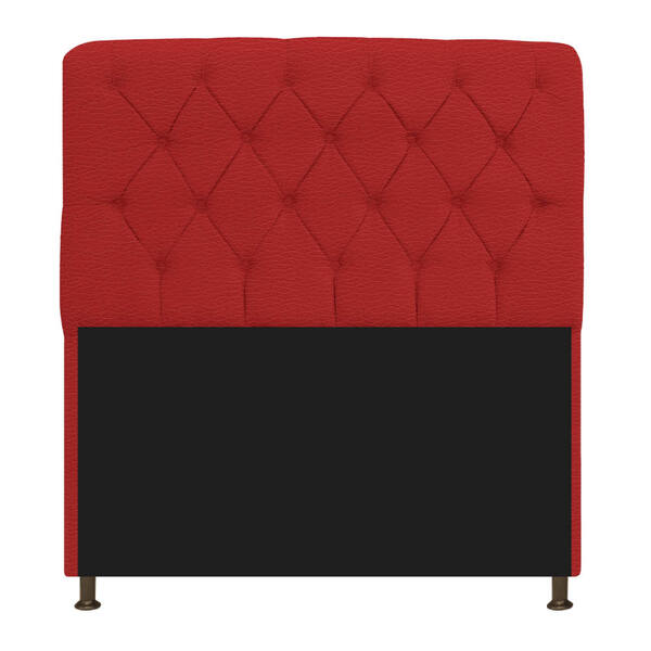 Cabeceira Estofada Lady 140 Cm Casal Com Capitonê Corano - Am