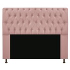 Cabeceira Estofada Lady 160 Cm Queen Size Com Capitonê Suede