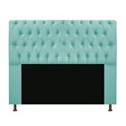 Cabeceira Estofada Lady 160 Cm Queen Size Com Capitonê Suede