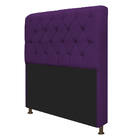 Cabeceira Estofada Lady 160 Cm Queen Size Com Capitonê Suede