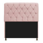 Cabeceira Estofada Lady 160 Cm Queen Size Com Capitonê Suede