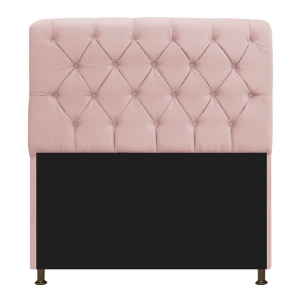 Cabeceira Estofada Lady 160 Cm Queen Size Com Capitonê Suede