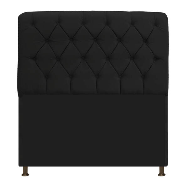 Cabeceira Estofada Lady 160 Cm Queen Size Com Capitonê Suede