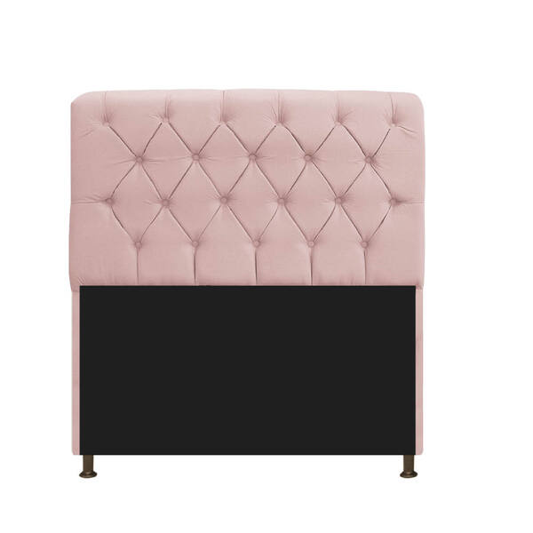 Cabeceira Estofada Lady 90 Cm Solteiro Com Capitonê Suede - A